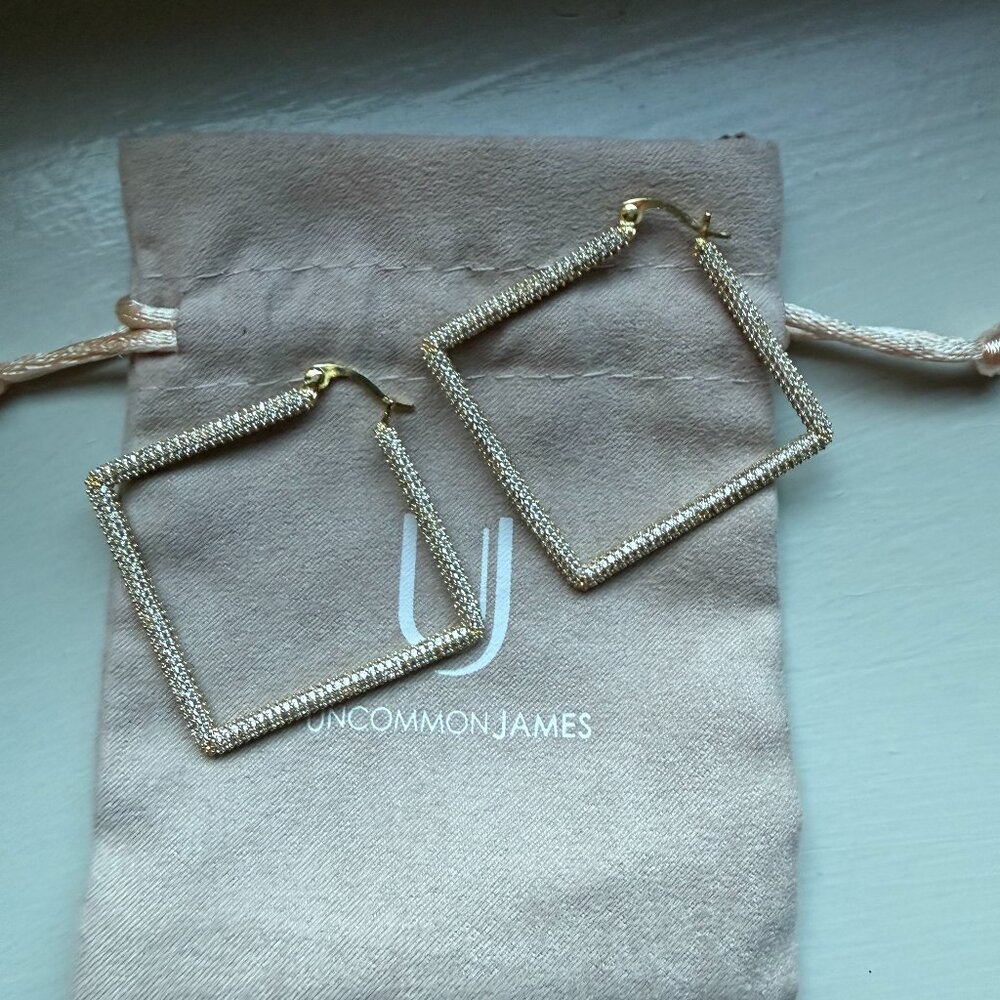 Uncommon James Gold-Tone Square Earrings